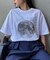 【WEB限定】【UNISEX】ムーンクレーター＆アースロゴプリントTee