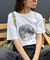 【WEB限定】【UNISEX】ムーンクレーター＆アースロゴプリントTee