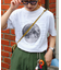 【WEB限定】【UNISEX】ムーンクレーター＆アースロゴプリントTee