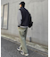 コットンリネンストレッチベイカーテーパードパンツ