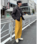 コットンリネンストレッチベイカーテーパードパンツ