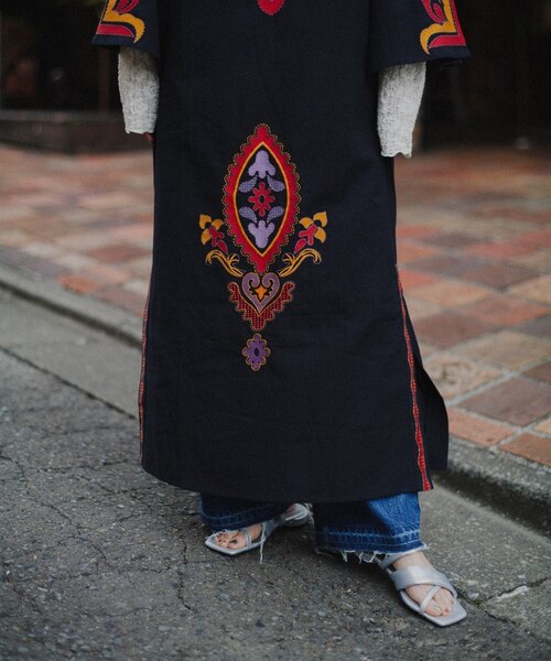 aguni エンブロイダリーIラインワンピ　¥12,100 aguni】エンブロイダリーIラインワンピ｜チャオパニックティピー