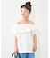 【WEB限定】【KIDS】アシメ襟フリルボリュームギャザートップス