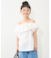 【WEB限定】【KIDS】アシメ襟フリルボリュームギャザートップス