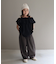 【WEB限定】【KIDS】アシメ襟フリルボリュームギャザートップス