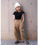 【WEB限定】【KIDS】アシメ襟フリルボリュームギャザートップス