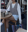 ループフリンジクロップド丈ベスト