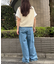 ループフリンジクロップド丈ベスト