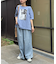 【低身長・高身長対応/サイズ展開あり】柔らかワイドイージーパンツ