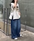 【低身長・高身長対応/サイズ展開あり】柔らかワイドイージーパンツ