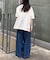 【低身長・高身長対応/サイズ展開あり】柔らかワイドイージーパンツ