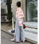 【脚＋３?見え】【HELLO.SANFRANCISCO】ワッフルフレアパンツ