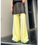 【脚＋３?見え】【HELLO.SANFRANCISCO】ワッフルフレアパンツ