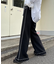 【脚＋３?見え】【HELLO.SANFRANCISCO】ワッフルフレアパンツ