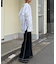 【脚＋３?見え】【HELLO.SANFRANCISCO】ワッフルフレアパンツ