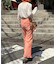 【脚＋３?見え】【HELLO.SANFRANCISCO】ワッフルフレアパンツ