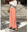 【脚＋３?見え】【HELLO.SANFRANCISCO】ワッフルフレアパンツ