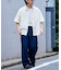 接触冷感2タックデニムワイドスラックス