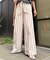 リネンライクウエストマークリラックスパンツ