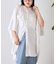 【夏の体型カバー】リネンレーヨンドルマンシャツ