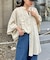 【夏の体型カバー】リネンレーヨンドルマンシャツ