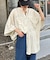 【夏の体型カバー】リネンレーヨンドルマンシャツ