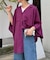 【夏の体型カバー】リネンレーヨンドルマンシャツ