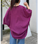 【夏の体型カバー】リネンレーヨンドルマンシャツ