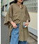 【夏の体型カバー】リネンレーヨンドルマンシャツ
