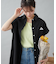 【GEVACO】フレンチスリーブシャツワンピース
