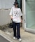 【SOUNDS GOOOOD】パウダー加工プリント&刺繍TEE