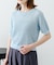 【willow】透かし編みコンパクト半袖ニット