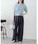 【willow】透かし編みコンパクト半袖ニット