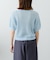 【willow】透かし編みコンパクト半袖ニット