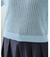 【willow】透かし編みコンパクト半袖ニット