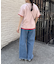 【willow】カラーレイヤードワンポイント刺繍TEE