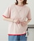【willow】カラーレイヤードワンポイント刺繍TEE