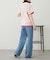 【willow】カラーレイヤードワンポイント刺繍TEE