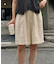 【willow】リネン混ベルト付きハーフパンツ