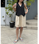 【willow】リネン混ベルト付きハーフパンツ