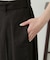 【willow】リネン混ベルト付きハーフパンツ