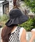 【UV】たためるジュートフリルHAT