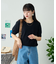 【ひんやりニット】コンパクトドライタッチクルーニット
