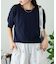 【ひんやりニット】コンパクトドライタッチクルーニット