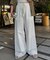 切替レースワイドパンツ