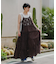 aguniレースロングキャミワンピ
