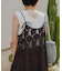 aguniレースロングキャミワンピ