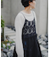 aguniレースロングキャミワンピ