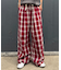 【UNISEX】オンブレチェックイージーパンツ
