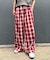 【UNISEX】オンブレチェックイージーパンツ